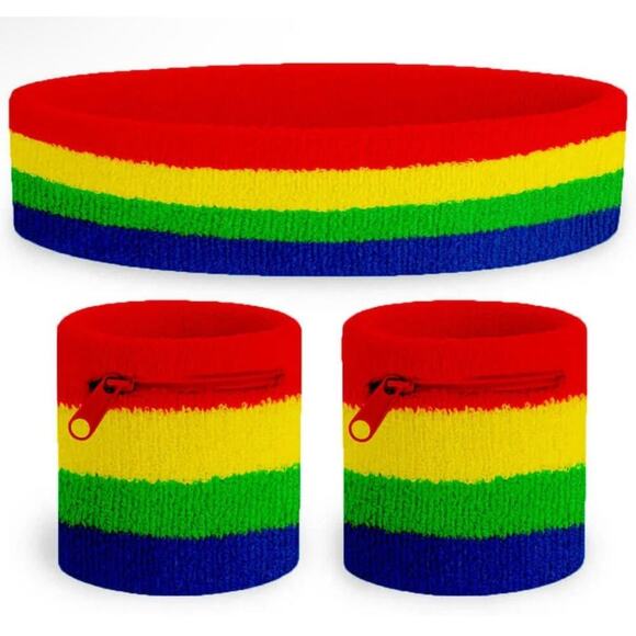 Tipsy Elves Accessories - Tipsy elves‎ TRAILBLAZER ZIPPERED SWEATBAND SET NWT
